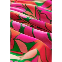Rose Floral Short Sleeve Smocked Waist Maxi dress - M thumbnail