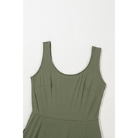 Four Leaf Clover Sleeveless Scoop Neck Flared Split Midi Dress - L thumbnail