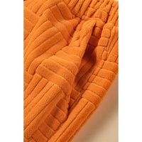 Orange Textured Tank Top and Wide Leg Pants Set - XL thumbnail