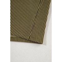 Jungle Green Ribbed Textured Knit Loose Fit Tee and Shorts Set - S thumbnail