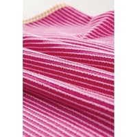 Bright Pink Corded Contrast Trim Sleeveless Top and Shorts Set - L thumbnail