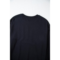 Black Sequined COFFEE Loose Fit Sweatshirt and Shorts Set - L thumbnail