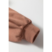 Straw Yellow Sequined COFFEE Loose Fit Sweatshirt and Shorts Set - XL thumbnail