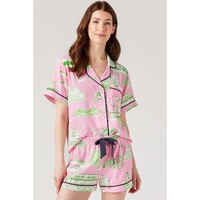 Pink Holiday Resort Short 2pcs Pajama Set - XL thumbnail