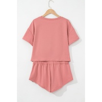 Blossom 2pcs Cropped Tee and Ruffle High Waist Skort Set - S thumbnail
