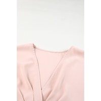 Azura Exchange Pink Deep V Neck Buttoned High Waist Romper - XL thumbnail