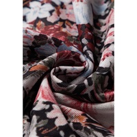 Brown Floral Print High Waist Maxi Skirt - L thumbnail