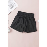 Azura Exchange Elastic High Waist Side Pockets Shorts - L thumbnail