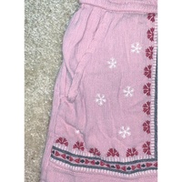 Azura Exchange Embroidered Floral Tasseled Shorts - M thumbnail