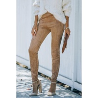 Azura Exchange High Waist Faux Suede Skinny Leggings - XL thumbnail