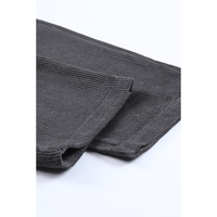 Gray Corduroy High Waist Straight Leg Pants - 10 US thumbnail