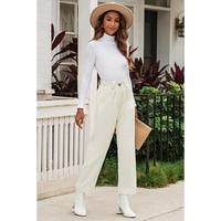 Azura Exchange Corduroy High Waist Straight Leg Pants - 4 US thumbnail