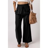 Azura Exchange Casual Wide Leg Pants with Drawstring Elastic Waist - S thumbnail
