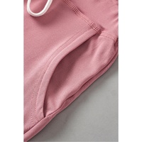 Fushia Drawstring Waist Pocketed Joggers - S thumbnail