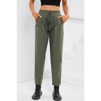 Azura Exchange Elastic Drawstring Waist Pants - S thumbnail
