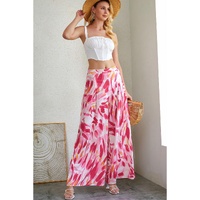 Azura Exchange Abstract Floral Print Wide Leg Pants - 8 US thumbnail