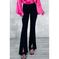 Azura Exchange Flare Bottom Pants with Split Front - 12 US thumbnail