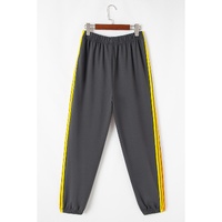 Dark Grey Counting Rainbows High Waist Sweatpants - L thumbnail