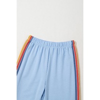 Light Blue Counting Rainbows High Waist Sweatpants - L thumbnail