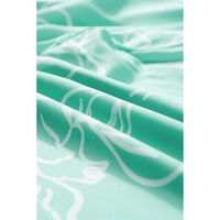 Moonlight Jade Printed Bib Wide Leg Overalls - L thumbnail
