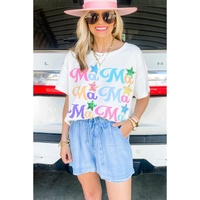 Beau Blue Casual Chambray Drawstring Shorts - 12 US thumbnail