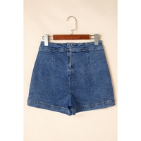 Ashleigh Blue Faux Wrapped Mini Denim Skort - 10 US thumbnail