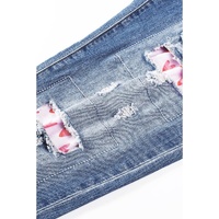Azura Exchange Heart Patchwork Jeans - 8 US thumbnail
