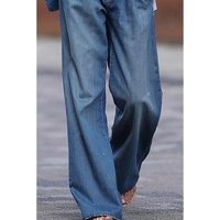 Azura Exchange Relaxed Fit Denim Trousers - 10 US thumbnail