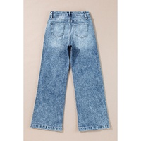 Dusk Blue Central Seamed Wide Leg High Waist Jeans - 12 US thumbnail