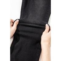 Black Arched Waist Stretchy Slim Fit Jeggings - S thumbnail