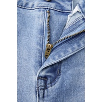 Beau Blue Mineral Wash Raw Hem High Waist Flared Jeans - 4 US thumbnail