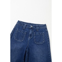 Sail Blue Wide Leg Pocketed High Waist Jeans - 10 US thumbnail