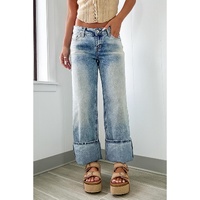 Myosotis High Rise Button Zip Fly Medium Wash Jeans - 10 US thumbnail