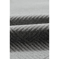 Gray Solid Textured Flap Pocket Buttoned Shacket - M thumbnail