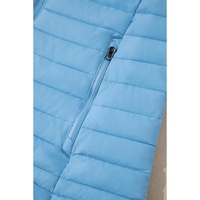 Myosotis Solid Color Quilted Zip-up Puffer Jacket - S thumbnail