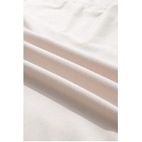 Beige Pearl Decor Crew Neck Half Sleeve Plus Size T Shirt - 2X thumbnail