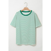 Green Stripe Plus Size St Patricks Day Round Neck T Shirt - 3X thumbnail
