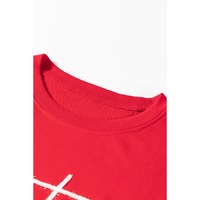 Fiery Red Plus Size Santa Baby Tinsel Crew Neck Sweatshirt - 1X thumbnail