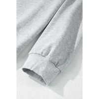 Light Grey Creep It Real Ghost Print Plus Size Sweatshirt - 1X thumbnail