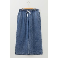 Azura Exchange Dusk Blue Plus Size Drawstring High Waist Straight Leg Jeans - 4X thumbnail