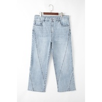 Beau Blue Light Wash Exposed Seam Plus Size Jeans - 1X thumbnail