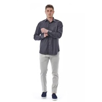 Bagutta Men's Gray Cotton Shirt - 2XL thumbnail