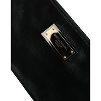 Dolce & Gabbana Men's Black Nylon Logo Plaque Keyring Pouch Clutch Bags - One Size thumbnail