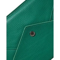 Dolce & Gabbana Women's Green Leather Handbag Clutch Mini Purse Pouch Tablet Case - One Size thumbnail