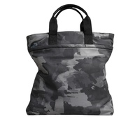 Dolce & Gabbana Men's Gray Camo Cotton Multiple Compartts Tote Bag - One Size thumbnail