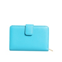 Dolce & Gabbana Women's Light Blue Leather Bifold Continental Clutch Wallet - One Size thumbnail