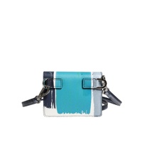Dolce & Gabbana Men's Multicolor Leather DG Logo Bifold Card Holder Wallet - One Size thumbnail