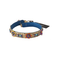 Dolce & Gabbana Women's Beige Python Leather Floral Studded Shoulder Strap - One Size thumbnail