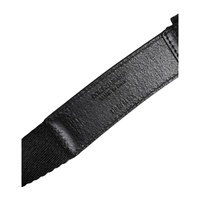 Dolce & Gabbana Men's Black White Printed Metal Logo Buckle Belt - 100 cm thumbnail