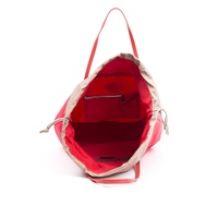 BYBLOS Women's Elegant Fabric and Patent Shopper Tote - One Size thumbnail